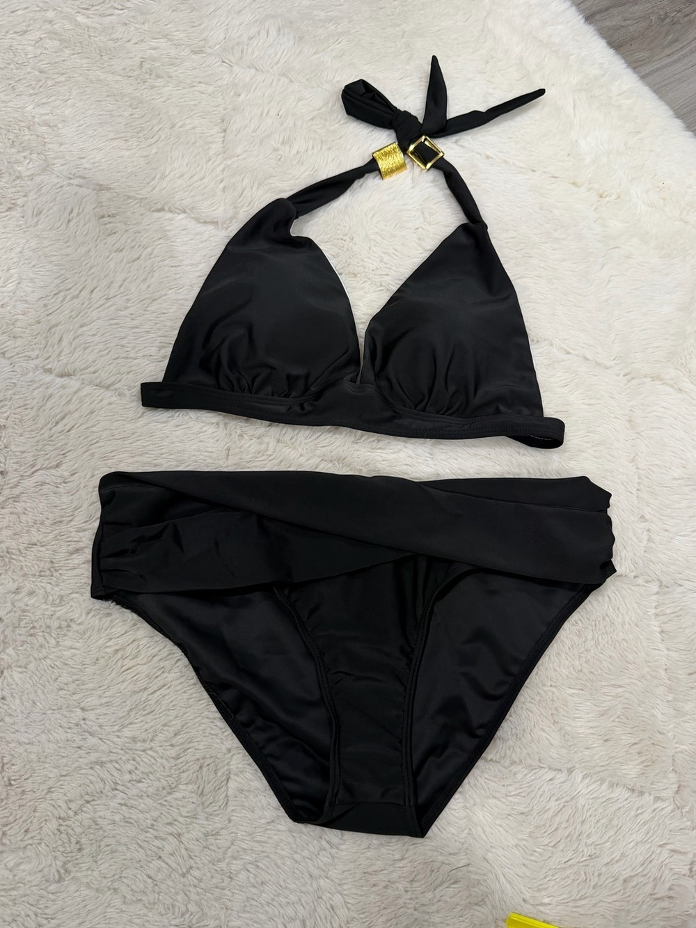 Black Halter Bikini XL NWT